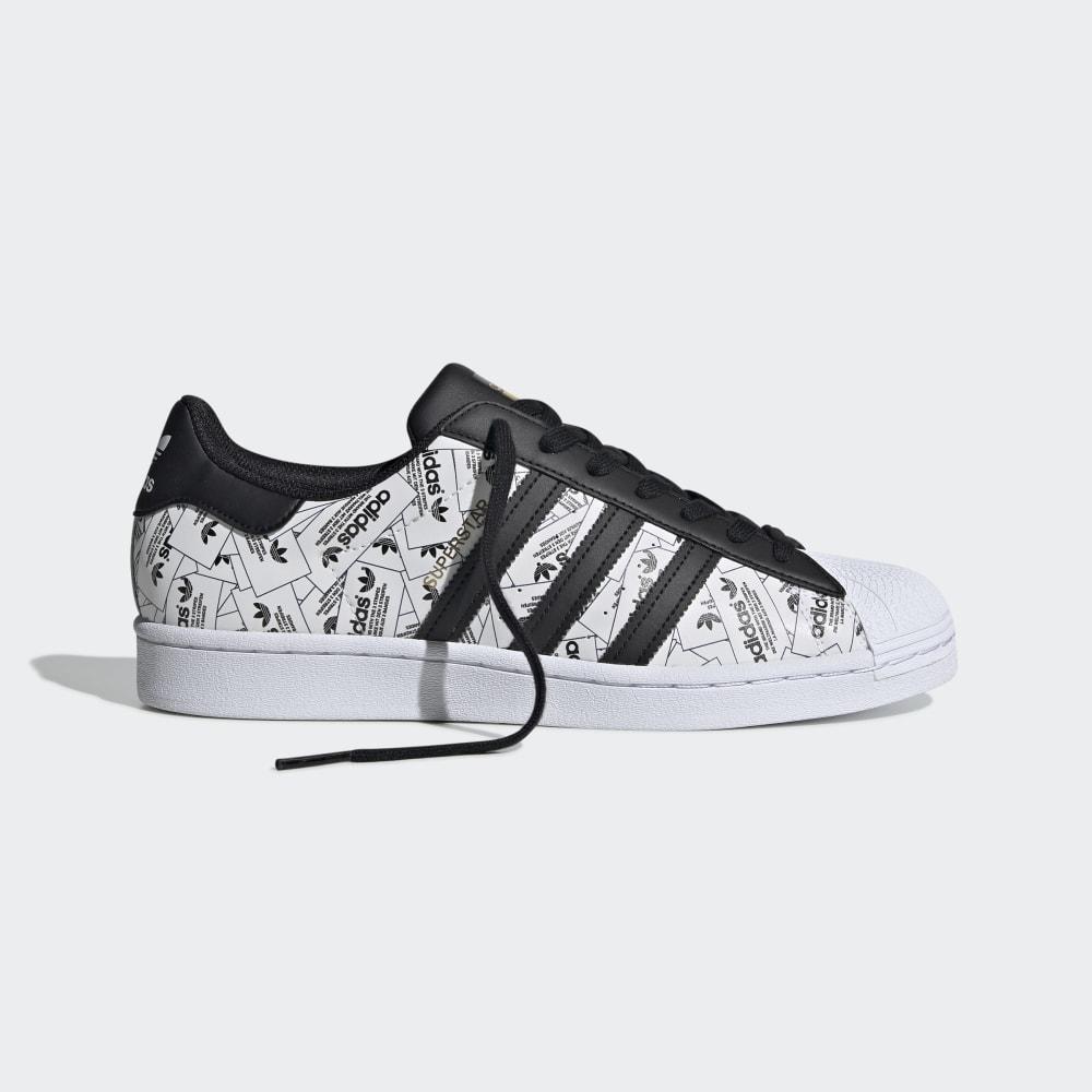 Adidas Men's Superstar Originals Shoes White/Black Ireland FV2819